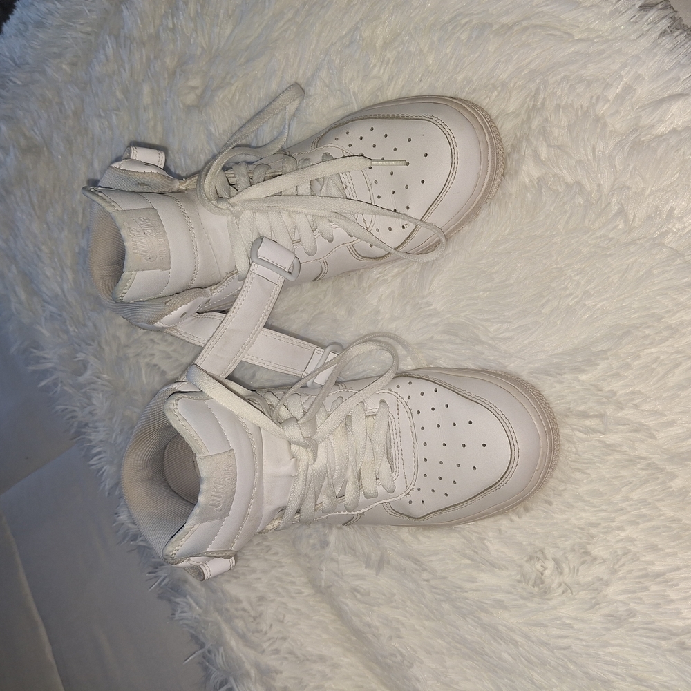 Kids White High-Top Sneakers